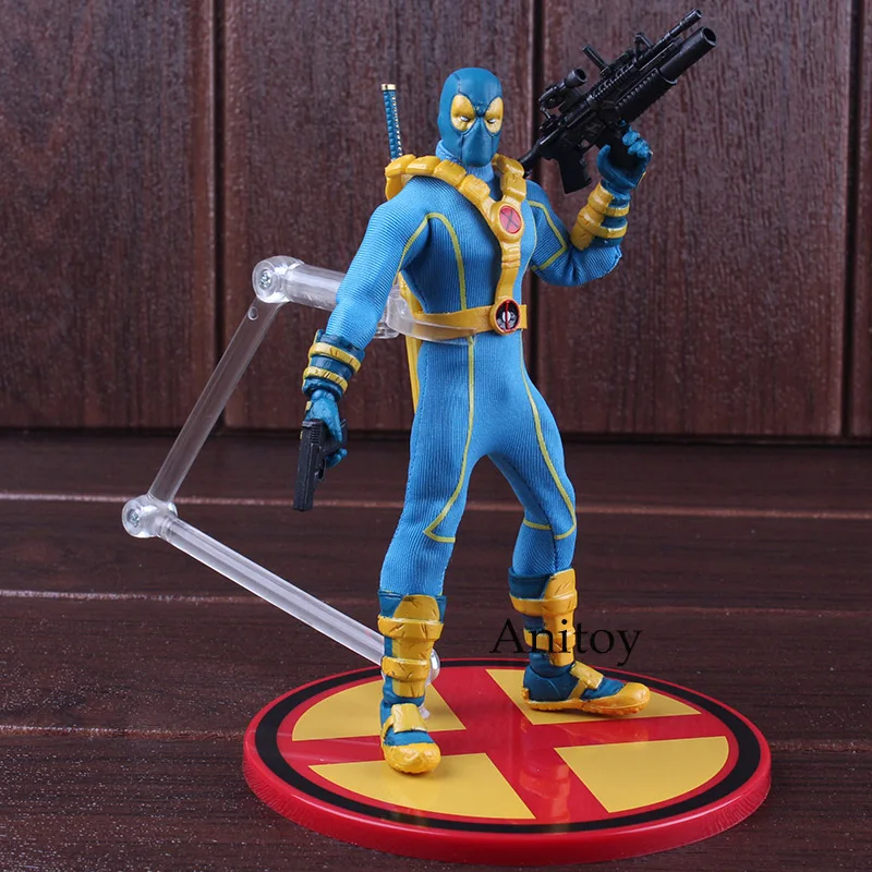 

Mezco 1:12 X-MEN Deadpool Blue Ver. ONE:12 Collective X-man PVC XMEN Figure Hot Toys Deadpool Collectible Model Toy