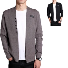 Мужской теплый свитер с длинным рукавом, Мужской Стильный кардиган, одежда, модные толстые теплые свитера для мужчин, английский стиль, хит