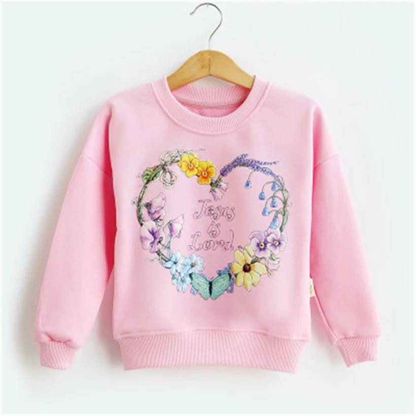 

2018 New Arrival Baby Girls Sweatshirts Winter Spring Autumn Child hoodies long sleeves sweater kids T-shirt clothes F74