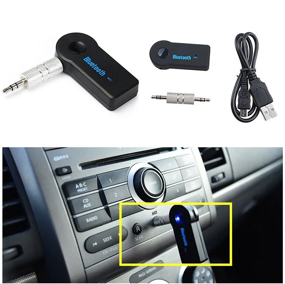 Универсальный 3,5 мм Aux автомобильный адаптер Bluetooth Handfree Авто Музыка приемник адаптер Беспроводной Bluetooth AUX