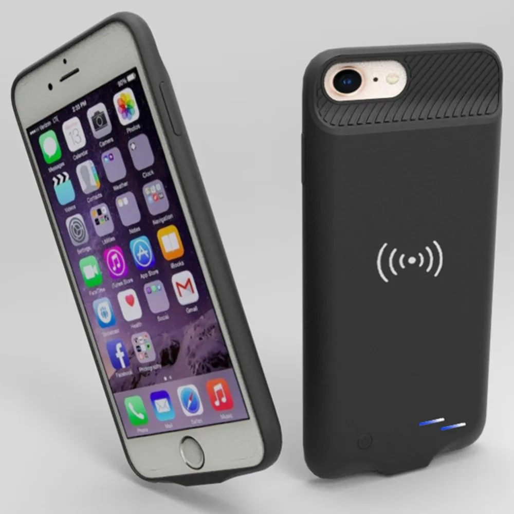 Чехол-аккумулятор для iphone 7, 3800 мА/ч, Беспроводная зарядка, смарт-чехол, внешний аккумулятор для iphone 6, 6s, 7, 8, чехол-батарея