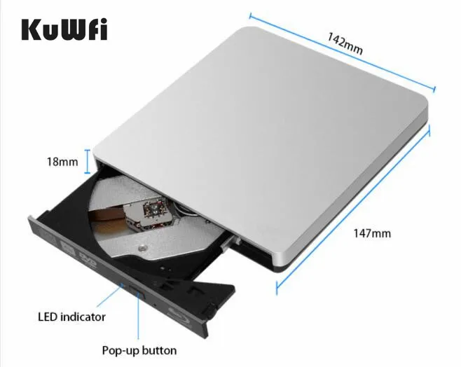 ABS Материал Внешний Blu ray диск USB 3 0 горелки BD RE компакт дисков/DVD RW Писатель играть 3D