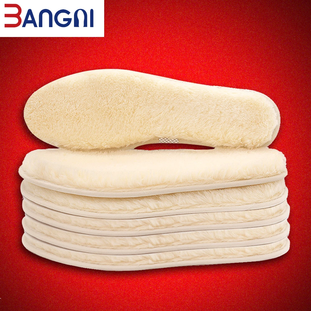 

3ANGNI Original Thermal insoles Imitation Wool Felt Sheep Fur Warm Heated Winter shoe Insoles For Women Man Boots Insert