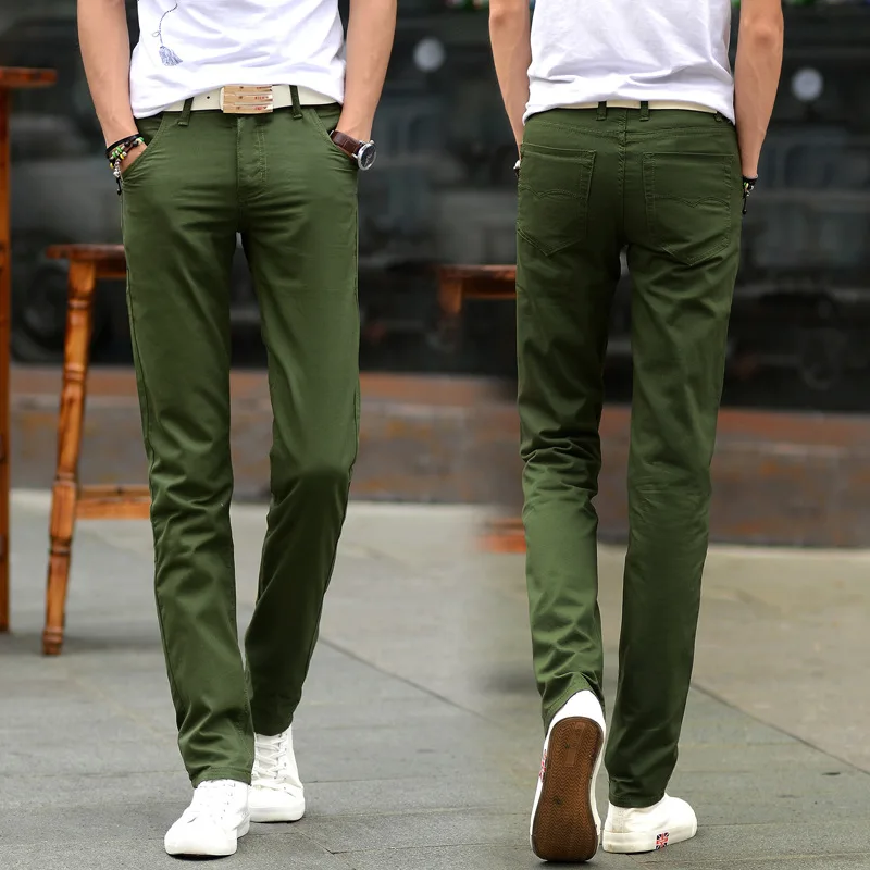 mens slim fit casual pants