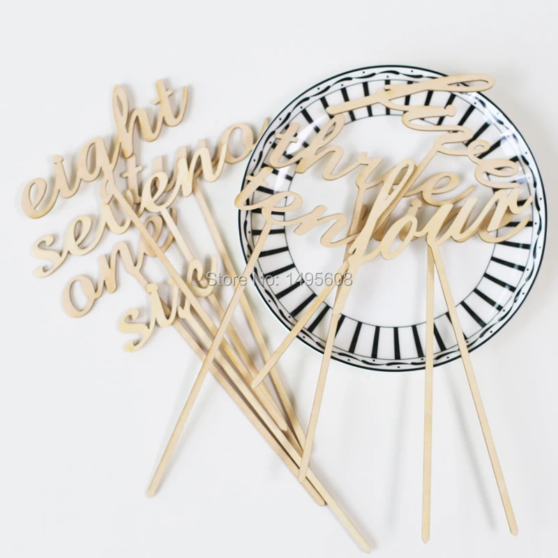 Personalized Rustic Wedding Table Numbers Wooden Wedding Table Number figure card digital seat Decoration