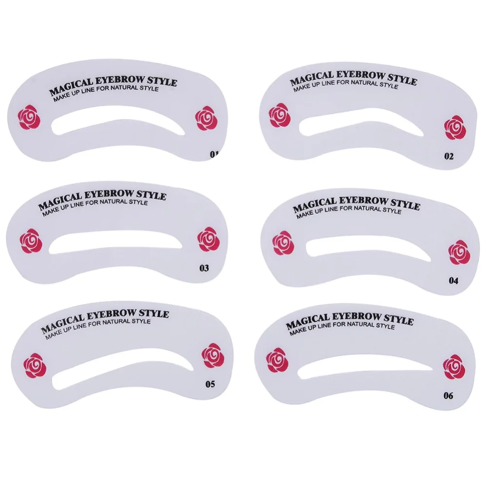 

Pro 24pcs Reusable Eyebrow Stencil Set Eye Brow DIY Drawing Guide Styling Shaping Grooming Template Card Beauty Eye Makeup Kit