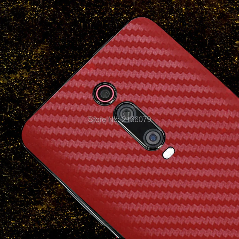 Для Xiao mi Red mi K20 7 Note 7 mi 9 SE 9T Pro A3 CC9 Новинка полное покрытие задняя наклейка Кожа 3D углеродное волокно Защитная пленка для телефона