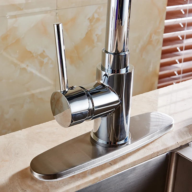 Brush-Nickel-Black-Chrome-Finish-8-Bathroom-Kitchen-Sink-Faucet-Hole-Cover-Deck-Plate-Escutcheon-Free