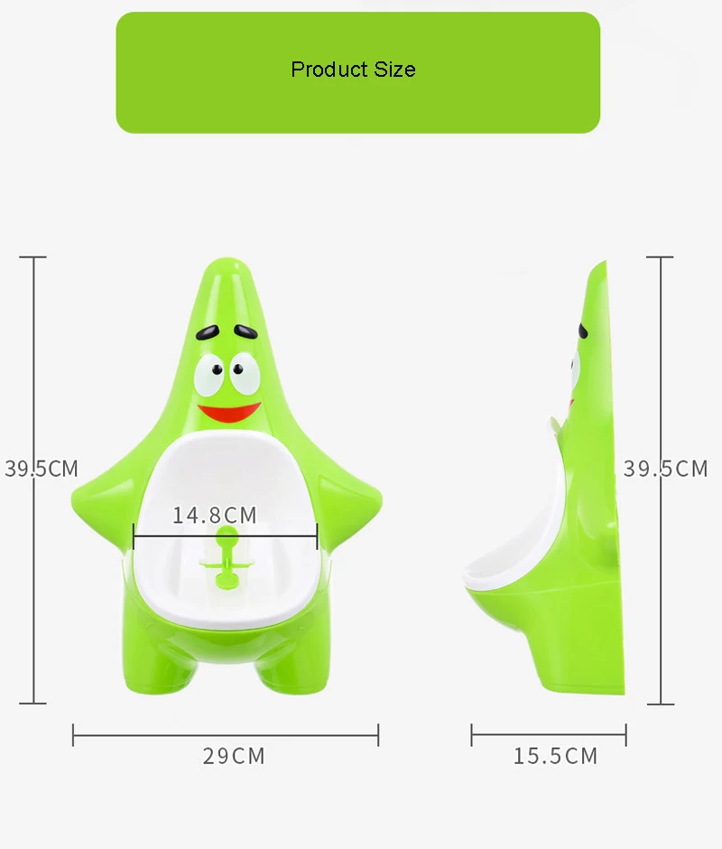 Детские горшок для мальчика Туалет тренировочные горшки Морская звезда мультфильм Детские Настенные Туалет тренер Урина горшок стенд вертикальный ребенок писсуар