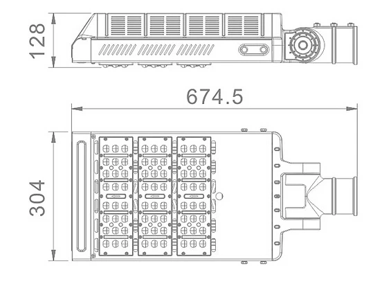 Обувной коробке LED 150 Вт Теннис суд полюс Освещение IP65 открытый дворе