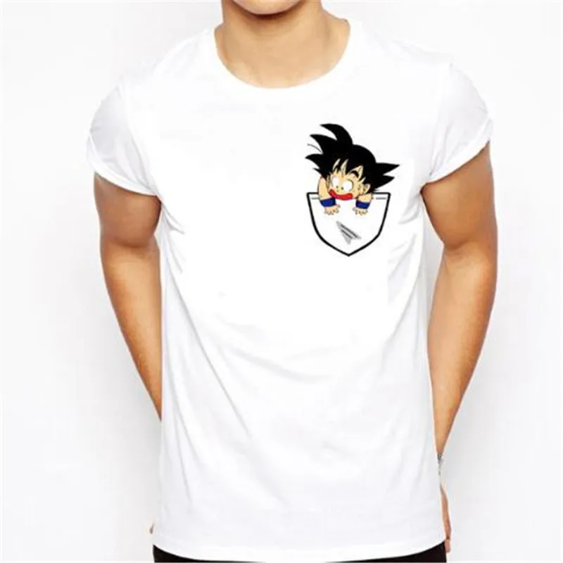 Футболка с драконом и шариком для мужчин летние футболки Z super son goku Slim Fit cosplay 3D