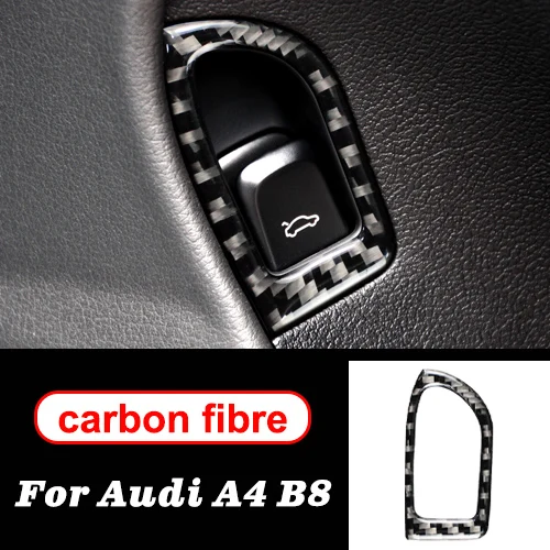 Для Audi A4 B8 2009- LHD RHD стеклоподъемник из углеродного волокна переключатель рамы декоративная накладка для панели подлокотника аксессуары для салона автомобиля - Название цвета: right-hand drive