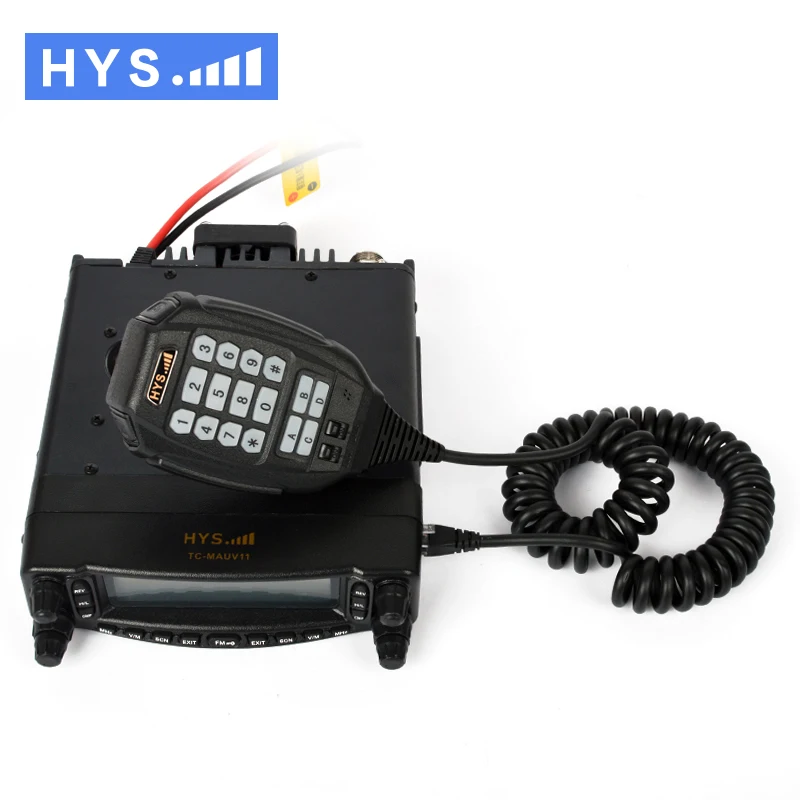 HYS автомобиль мини мобильное радио трансивер двухдиапазонный VHF/UHF 174-400 мГц