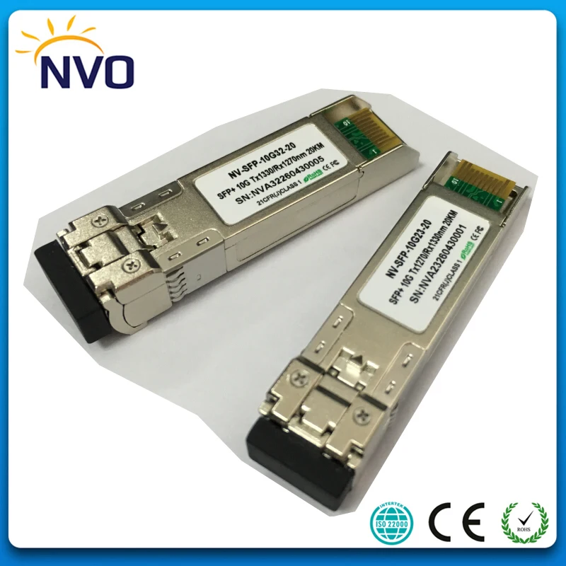 Волоконно оптический модуль 10G BIDI SFP + LR 1270/1330nm 20 KM A/B приемопередатчика LC