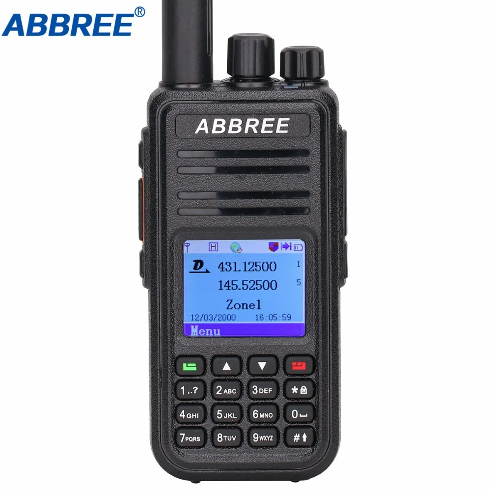 ABBREE DMR AR-UV380 (gps) портативная рация VHF UHF Dual Band Dual Time слот уровня 1 и 2 TDMA цифровой/аналоговый MD-390 двусторонней радиосвязи