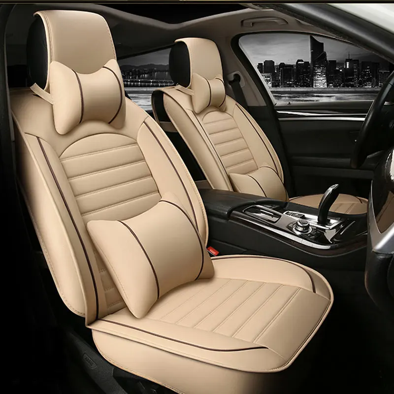 car seat cover auto seats covers leather for peugeot 106 205 206 207 208 3008 301 306 307 pcs 308 2