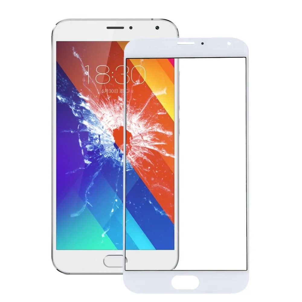 Внешний стеклянный объектив переднего экрана для Meizu PRO 5/MX5 Pro|Экраны мобильных