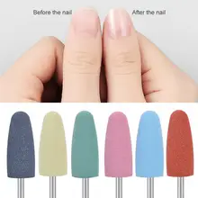 6 шт. маникюрный станок, профессиональные сверла для ногтей, набор шлифовальных головок для маникюрных сверл, инструмент для полировки ногтей, дрель