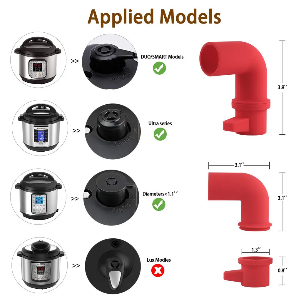 Скороварка паровой отвод аксессуар силиконовый мгновенный паровой отвод кулинарные кухонные принадлежности
