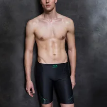 Горячие купальники мужские мощные черные мужские быстросохнущие плавки Акула кожа дышащие больших размеров плавательные шорты для мужчин maillot de bain