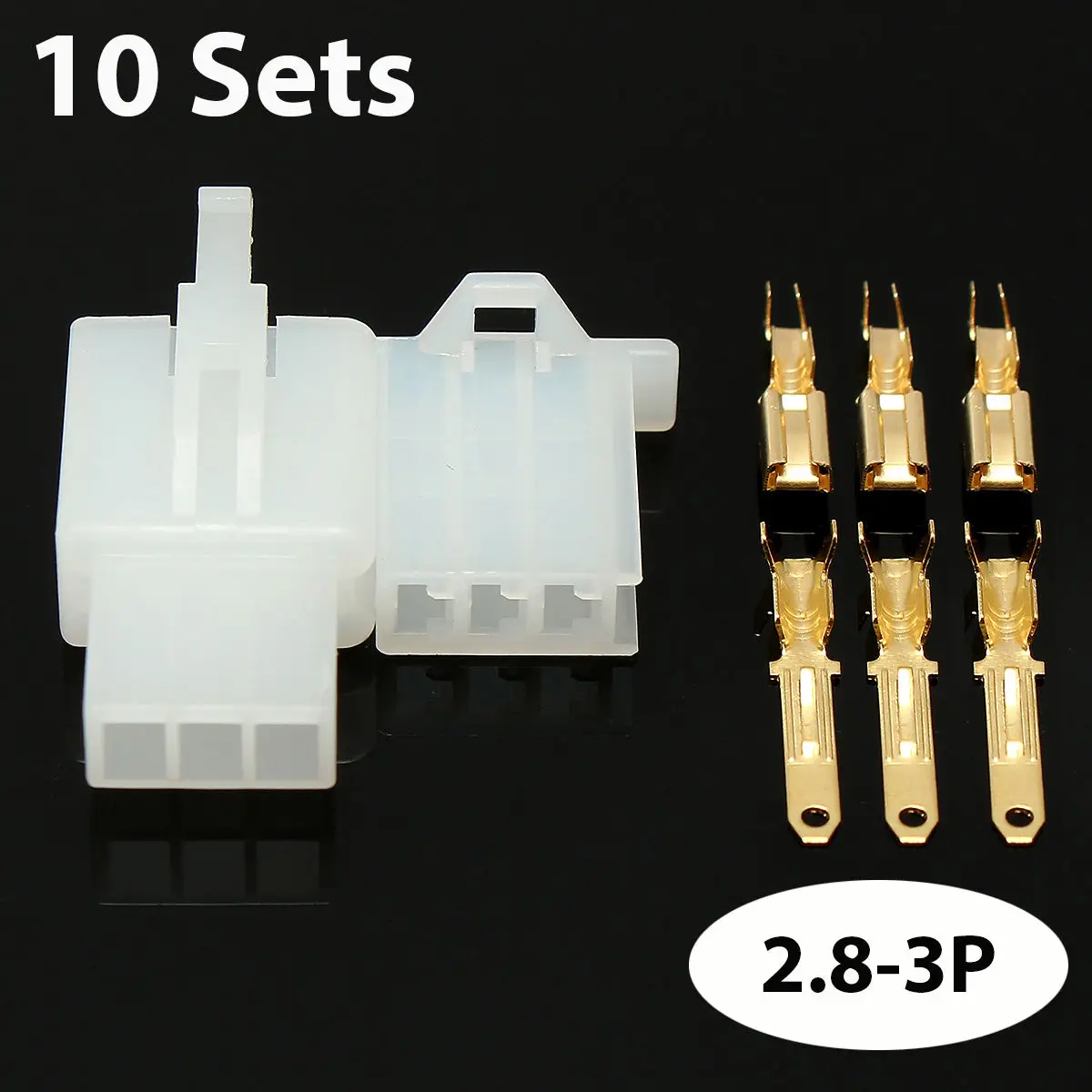 40 Set/380pcs Auto Electrical Wire Terminal Connector Mayitr 2.8 mm 2 3 4 6 Pin/Way Male Female Terminal Connectors for Boat Car