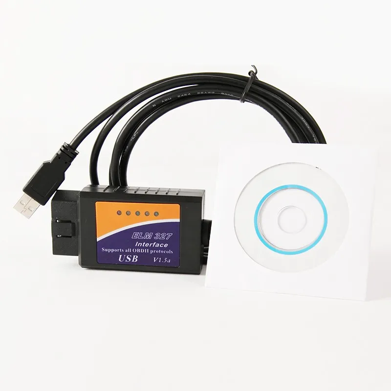 Viecar USB Bluetooth wifi ELM327 OBD2/OBDII ELM 327 V1.5/V2.1 для Android IOS автоматический диагностический сканер