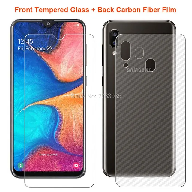 Screen Protector Back Cover For Samsung A20e SKECH Clear Back Case