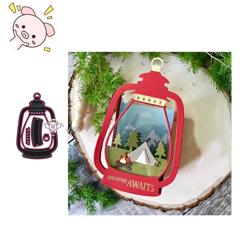 

PP Lantern Stencil Metal Cutting Dies Stencil for DIY Scrapbooking Album Embossing Paper Cards Making Decor Crafts Die Cuts