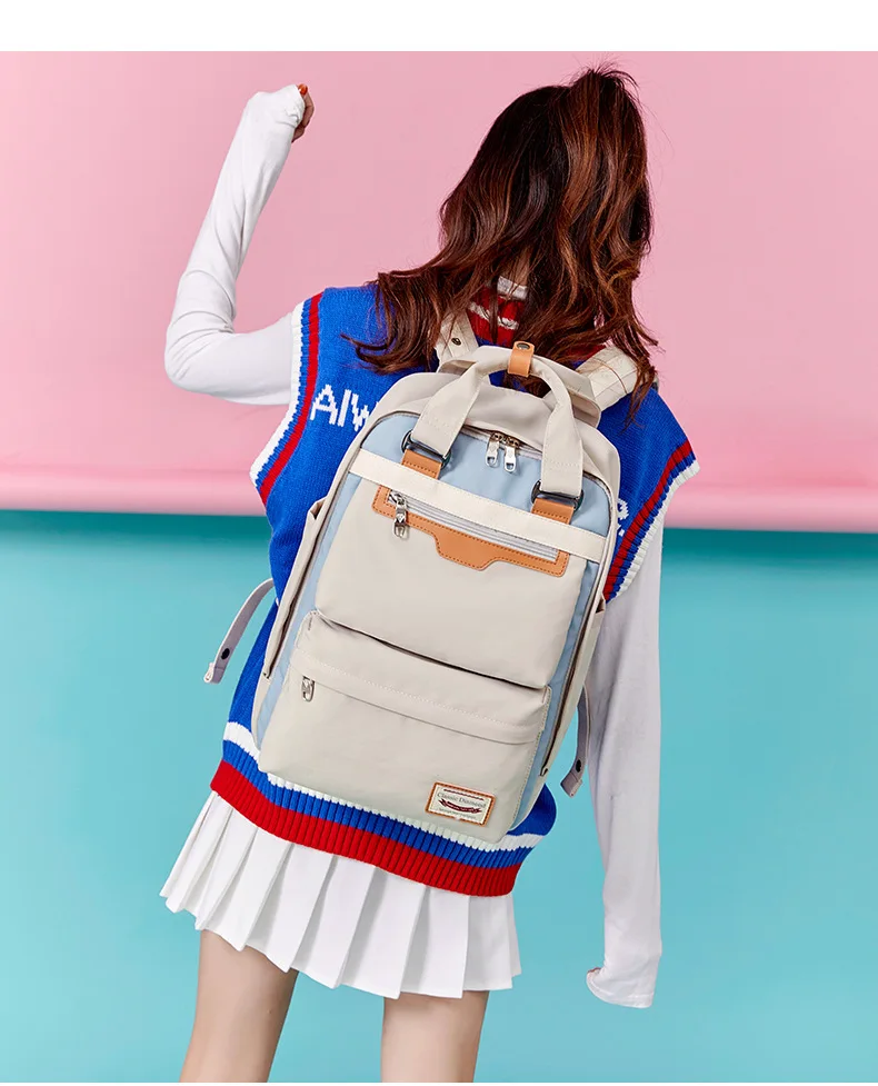Рюкзак для кампуса для девочек, водонепроницаемый нейлоновый Детский рюкзак для школьников, рюкзаки для путешествий, детские школьные сумки, женские сумки