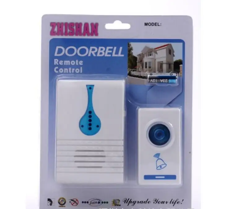 

100m Remote Wireless 32 Songs LED Doorbell 0.5W 3V Low Consumption 100% LED Wireless Chime Door Bell For Sale