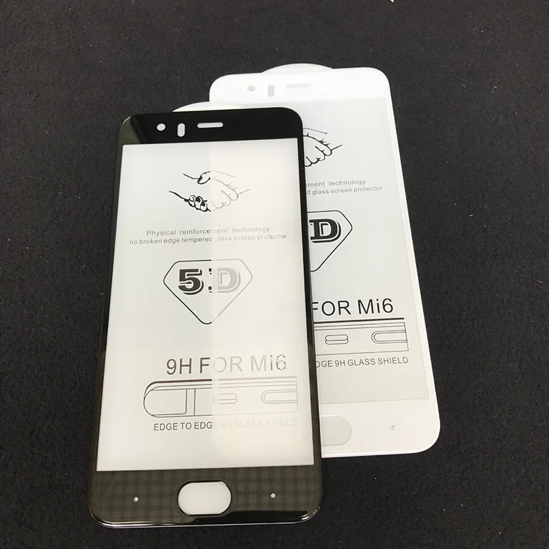 5D Full Front Film Tempered Glass For Xiaomi Pocohone F1 Mi7 Mi8 8SE 6X Screen Protective For Xiaomi A1 5S 5X 6 6X Mix2 Note3 A2 (3)