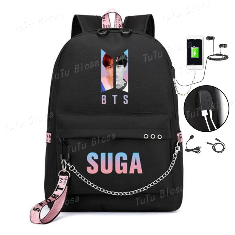  BTS школьные сумки для девочек-подростков рюкзак-сумка через плечо