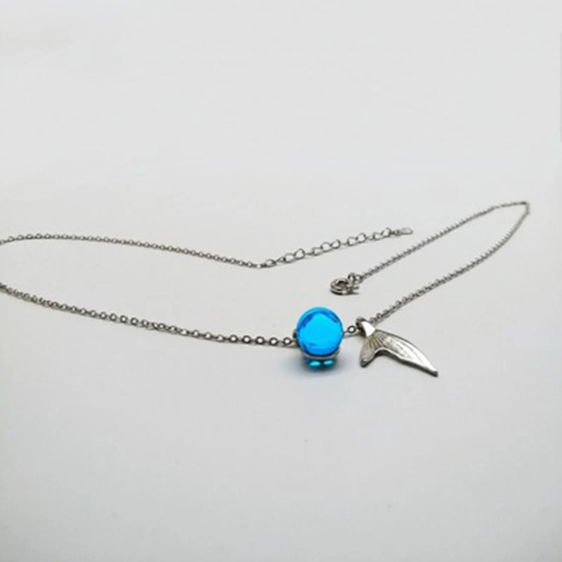 Qevila Fashion Unique Mermaid foam bubble Pendant Necklaces for Women Lover Gifts Plated S925 Silver Romantic Sexy Jewelry Gifts (1)