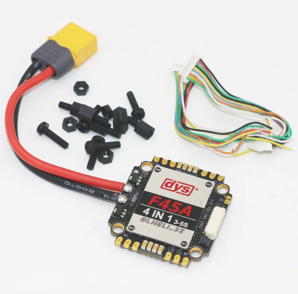 DYS Ария F45A 4in1 Blheli_32 3~ 5S 45A Brushless ESC и F4 PRO V2 Betaflight полета Управление с выходом 5 V/3A 9В/1.2A BEC