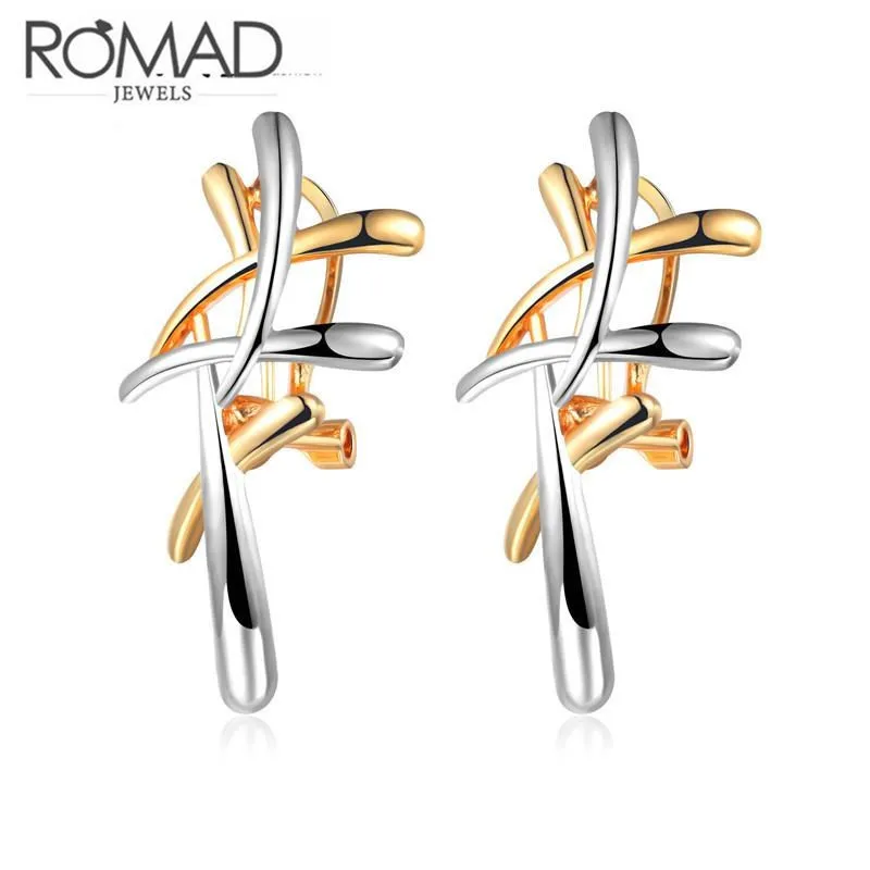 geometric stud earrings women