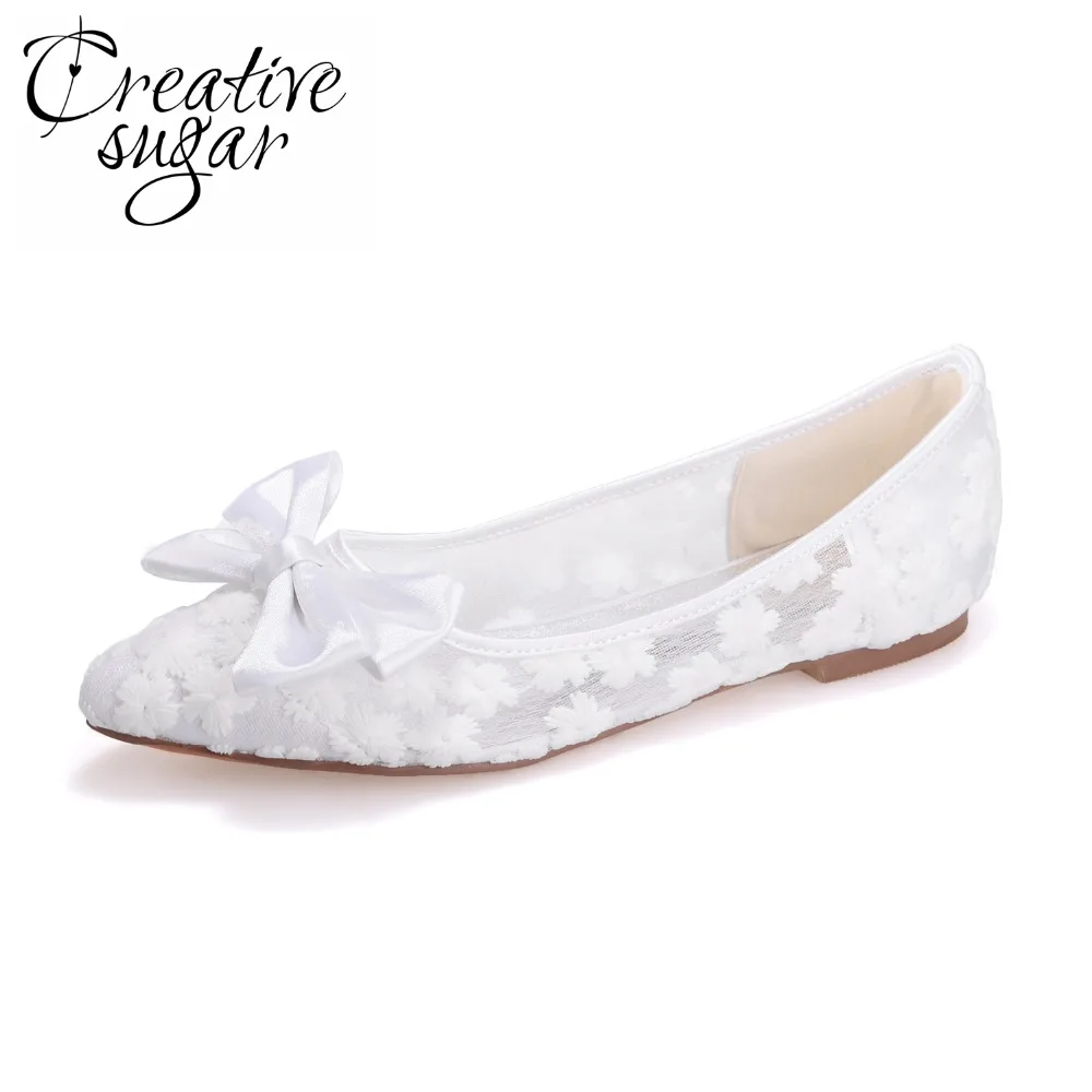 ivory pointed toe flats