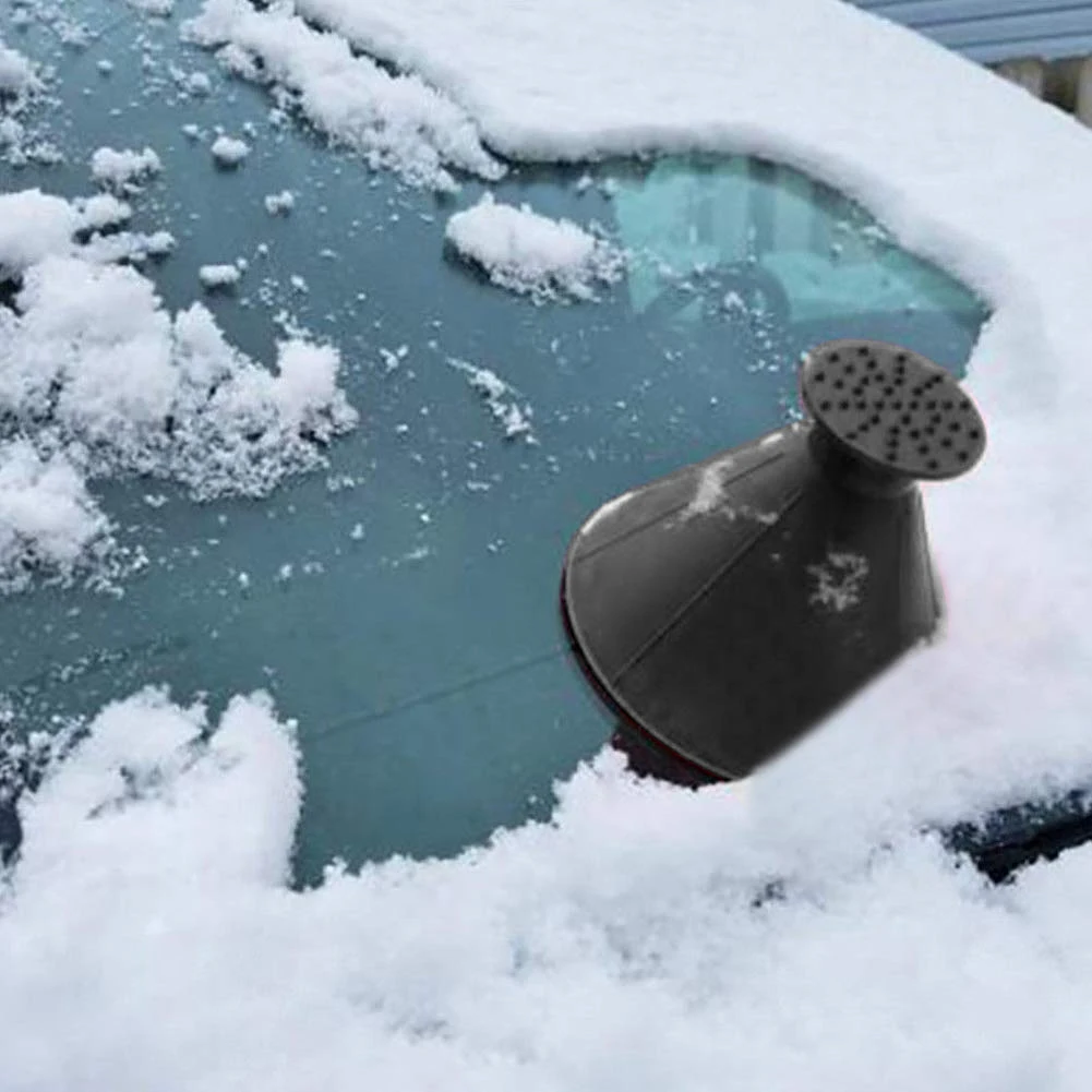 Автомобильный волшебный конусообразный скребок для льда на лобовое стекло, лопата для снега, набор из трех предметов