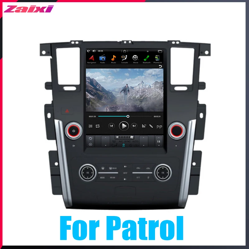 ZaiXi 12," вертикальный экран android автомобильный gps мультимедийный видео радио плеер в тире для Nissan Patrol 2010~ автомобиль navigaton
