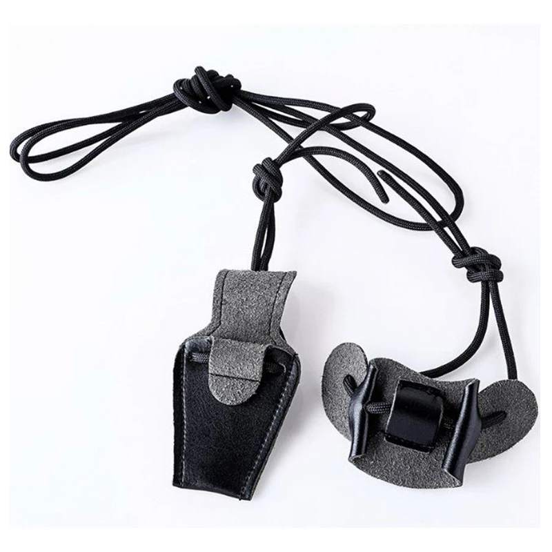 1 Piece Hunting Recurve Bow Install Tool Rope Leather Compound Bow