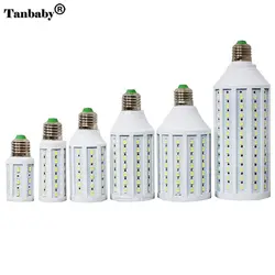 Tanbaby E27 кукурузы лампа SMD 5730/5630 светодиодный светильник 25 W 30 W 40 W 50 W теплый/белый светодиодный лампа 360 градусов свет и освещение внутреннего