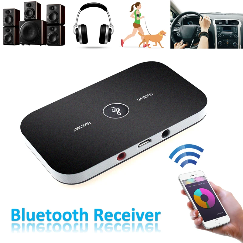 Bluetooth AUX мини стерео аудио приемник Bluetooth передатчик Авто Bluetooth 4,1 автомобильный комплект 3,5 мм MP3 музыкальный адаптер AUX Bluetooth