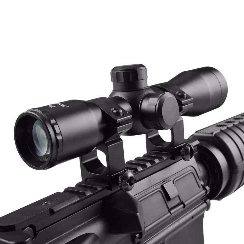 4x32 المدمجة التكتيكية بندقية نطاق عبر الشعر شبكاني Mildot Rangefinder يناسب 20 ملليمتر السكك الحديدية جبل للصيد بندقية الادسنس 4x32 المدمجة التكتيكية بندقية نطاق عبر الشعر شبكاني Mildot Rangefinder يناسب 20 ملليمتر السكك الحديدية جبل للصيد بندقية الادسنس