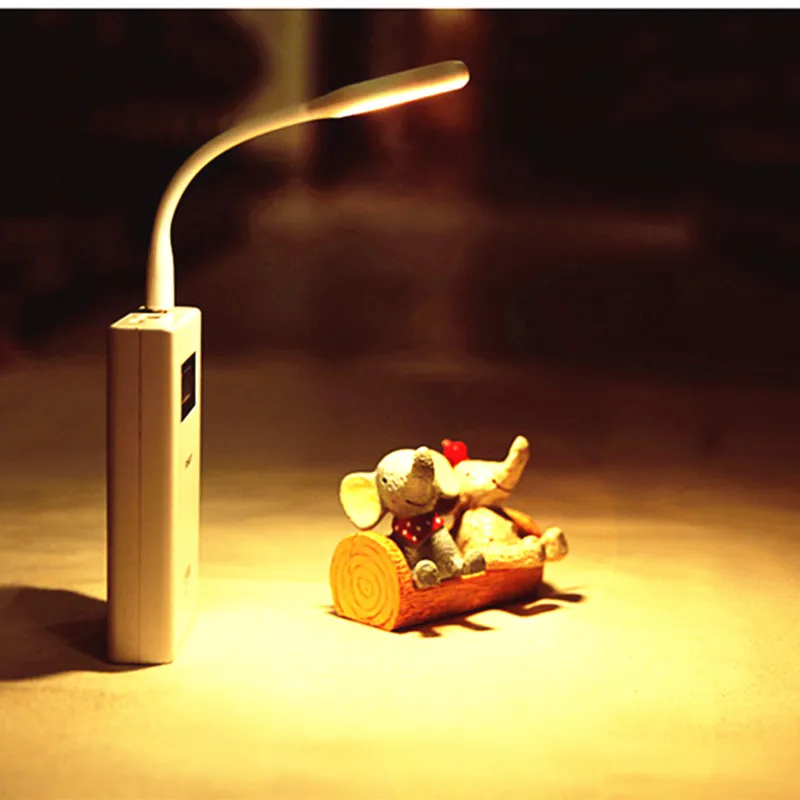 USB Мощность банк светодиодный Ночной светильник мини ноутбук LED Настольная лампа