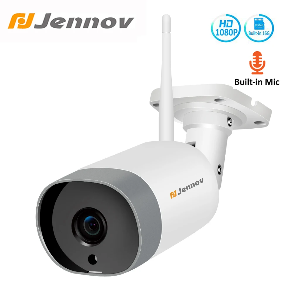 

Jennov 1080P 2MP HD 16G SD Card Security Wireless Camera Outdoor IP Camera WiFi Video Surveillance Camera For CCTV ONVIF P2P