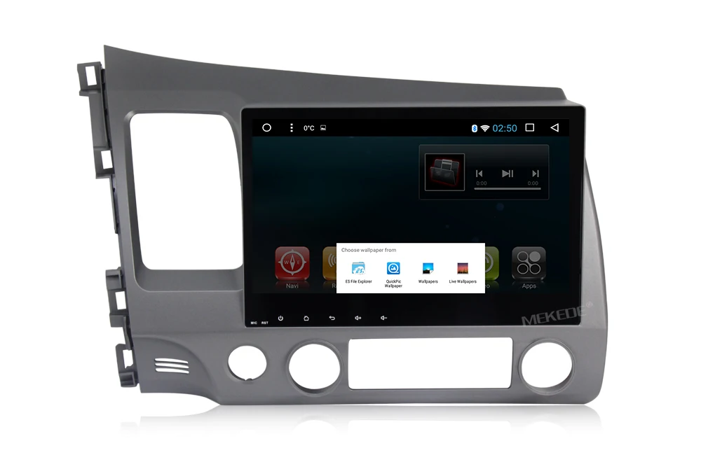 Perfect allwiner T3 1024x600 HD 2DIN Android 7.1 Car Head Unit for Honda Civic 2006-2011 DVD GPS with Radio RDS BT Mirror-Link Wifi 12