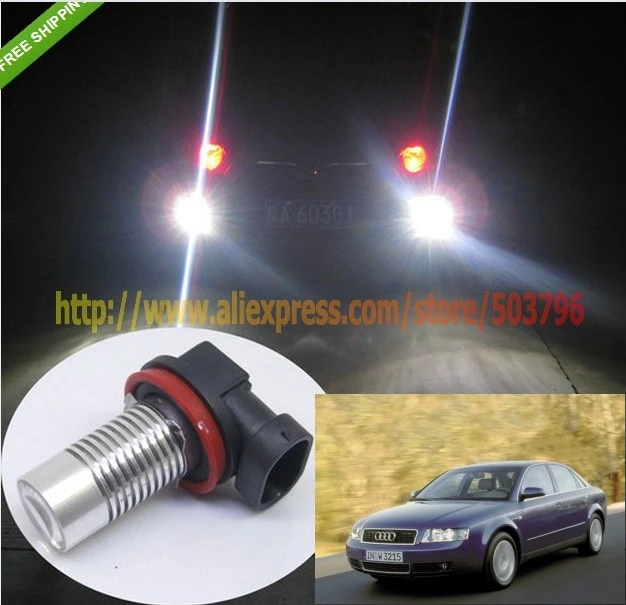 

Free Shipping 2X car-styling H11 5W White LED CAR FOG Light FOR Audi A4 2001 TO 2003 a4 b5 tt a4 b7 a6 c6