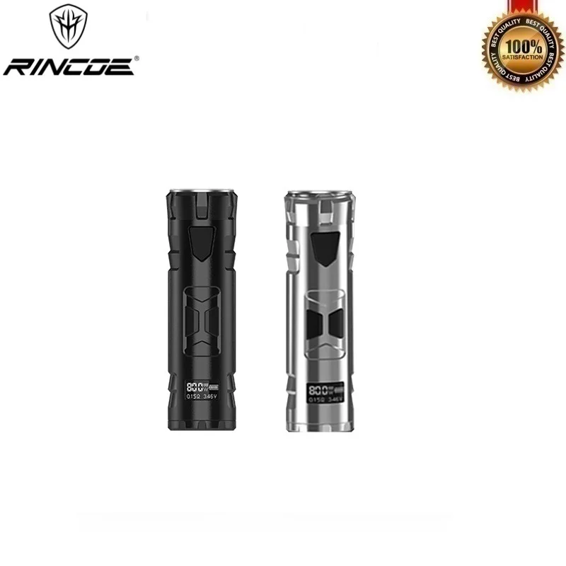 

Origianl Rincoe Mechman 80W Vape Mod E Cigarette Mosd fit for Mesh Tank Vape Pen Electronic Cigarette Mod Vs Vgod Pro Mech