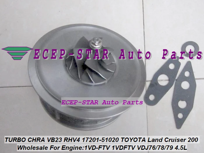 TURBO Cartridge CHRA VB22 RHV4 17201-51020 17201-51021 For TOYOTA Land Cruiser 200 D40 V8 1VD-FTV 1VDFTV VDJ76 VDJ78 VDJ79 4.5L (4)
