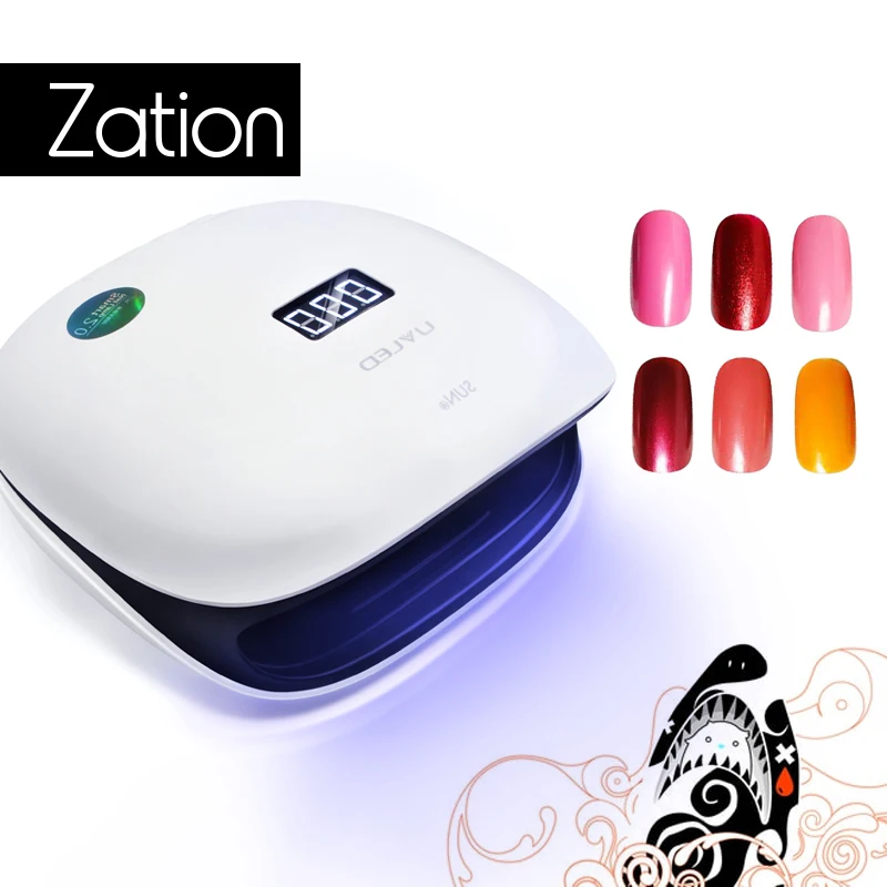 

Zation UV Lamp Dryer Nail 48W Lamp for Nails Machine LED Nail Free Manicure Lamp Curing Gel Varnish Polish UV LED Gel Manicure