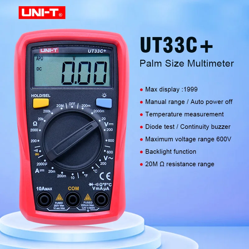 Цифровой измеритель размера ладони UT33C + профессиональный электрический ручной